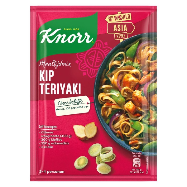 KNORR maaltijdmix chicken teriyaki 65 GR