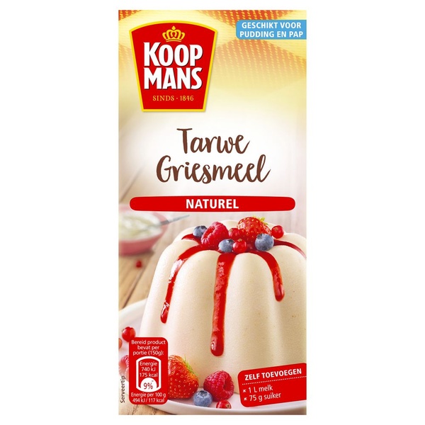 KOOPMA tarwe griesmeel naturel 500 GR