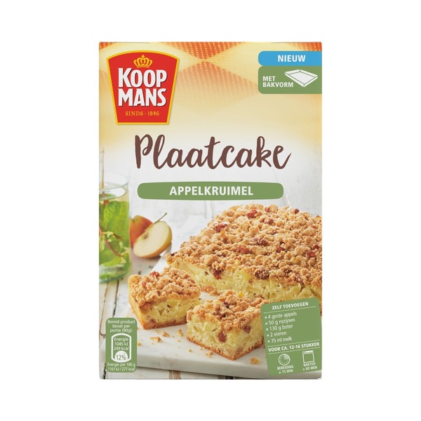 KOOPMA plaatcake appel kruimel 12 GR