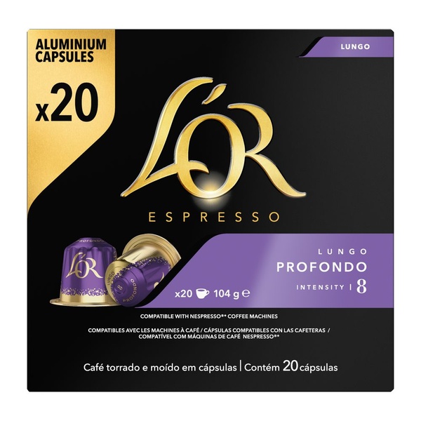 L'OR capsules lungo profondo 20 ST