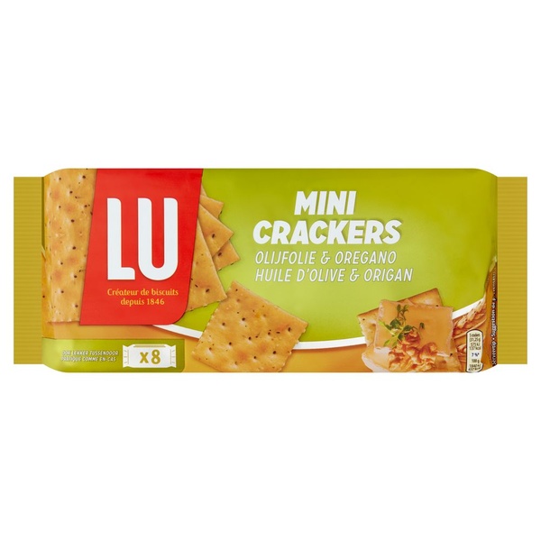 LU minicrackers olijf oregano 250 GR