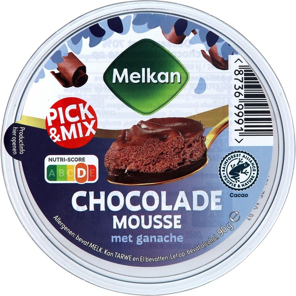 MELKAN chocolademousse met ganache 90 GR