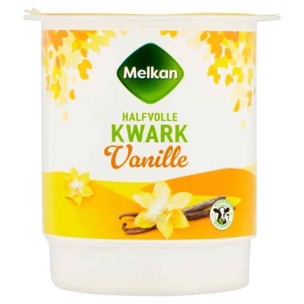 MELKAN kwark vanille  halfvol 450 GR