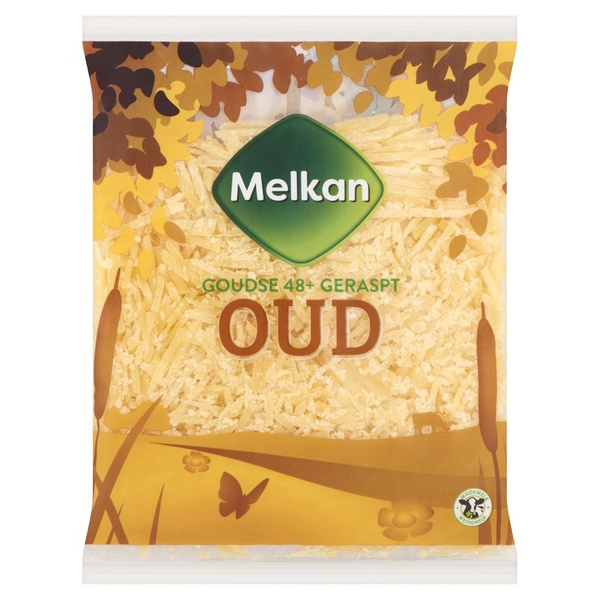 MELKAN geraspt gouda oud 175 GR
