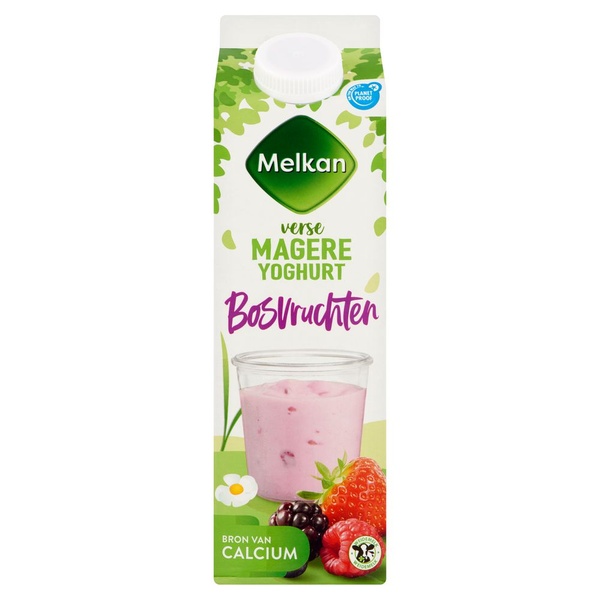 MELKAN vruchtenyoghurt bosvruchten 1 LT