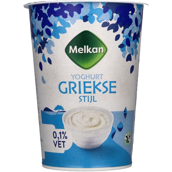 MELKAN yoghurt Griekse st. 0% 500 GR