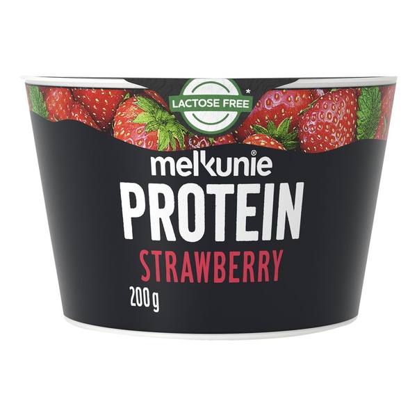 MELKUNIE protein kwark  aardbei 200 GR