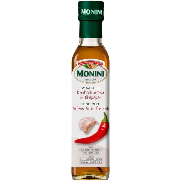 MONINI olijfolie knofl chili. 250 ML