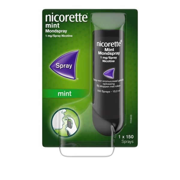 NICORETT AV mondspray   mint 1mg 14 GR