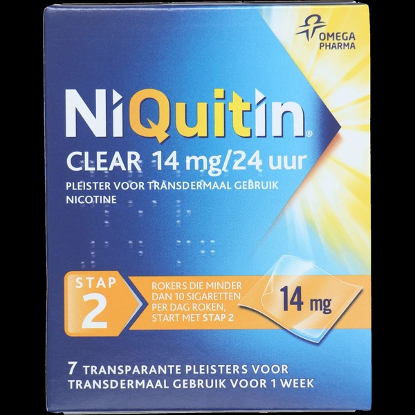 NIQUITIN AV pleister    14mg stap 2 14 GR