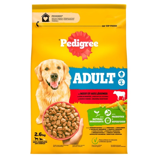 PEDIGR adult rund en  groente 2.6 KG