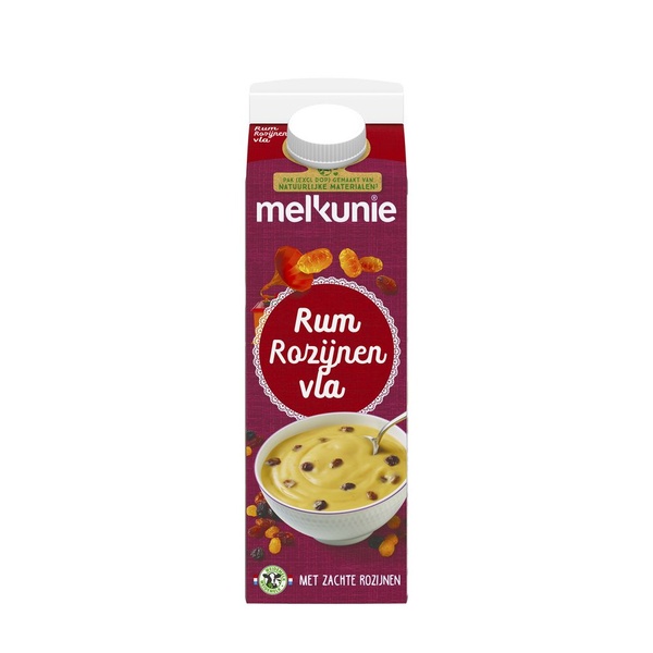 MELKUNIE vla rum rozijn 1 LT