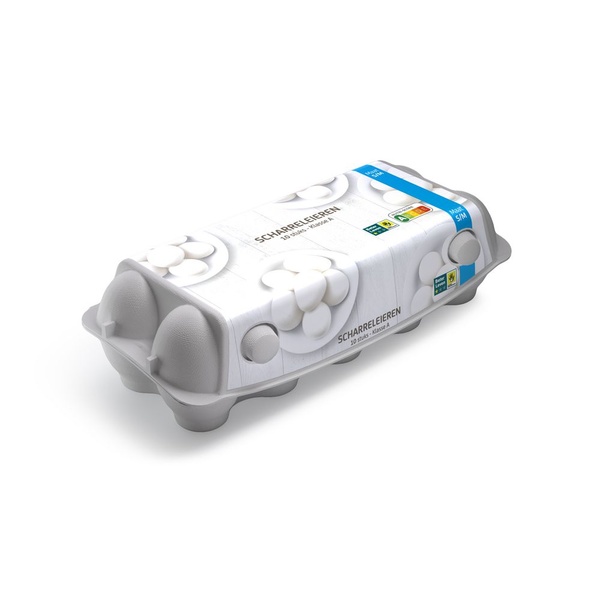 witte scharrel eieren 10 ST