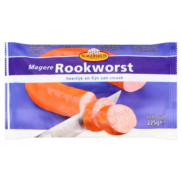 SLAGERSH rookworst mager 225 GR