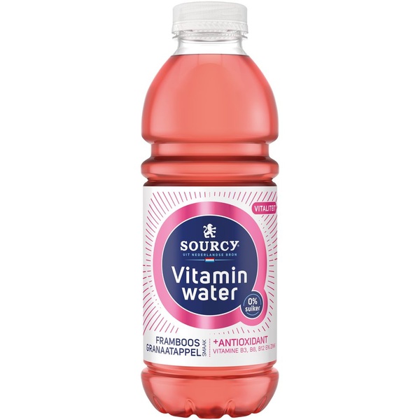 SOURCY vitaminwater framb gran 0% 1 LT