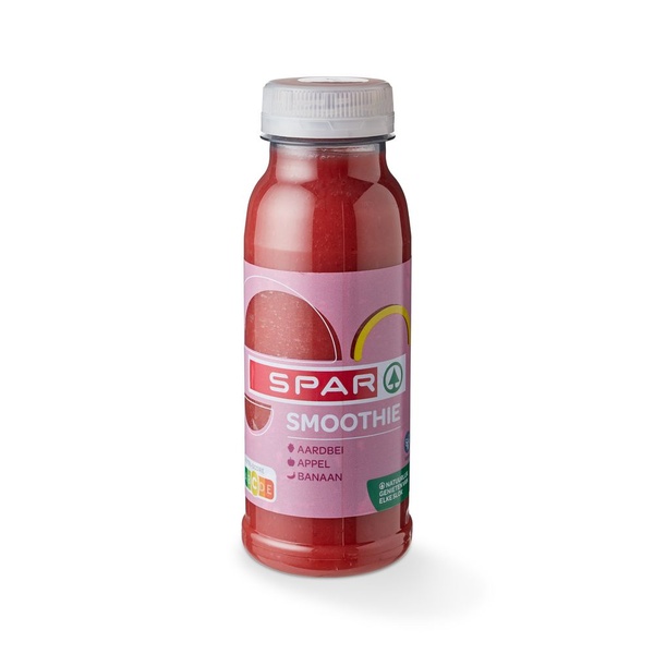 SPAR smoothie aardbei appel banaan 250 ML