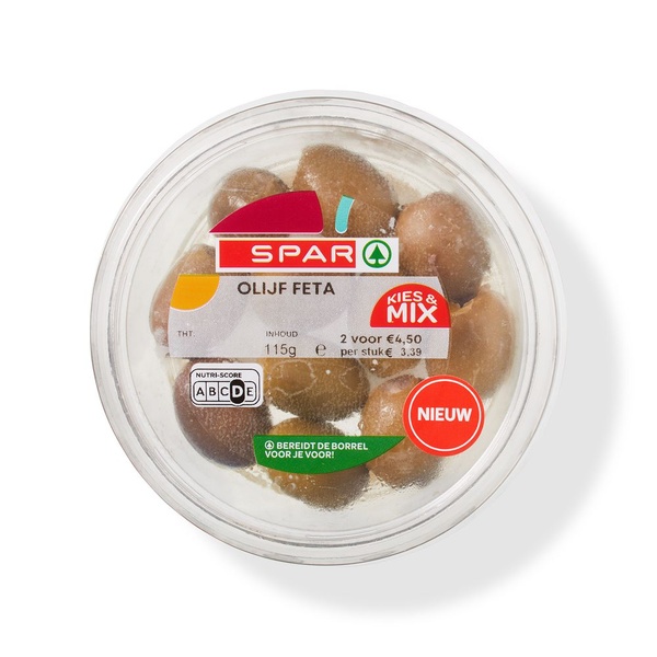 SPAR gevulde olijven Feta 115 GR