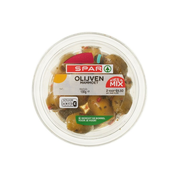 SPAR olijven mammoet 130 GR