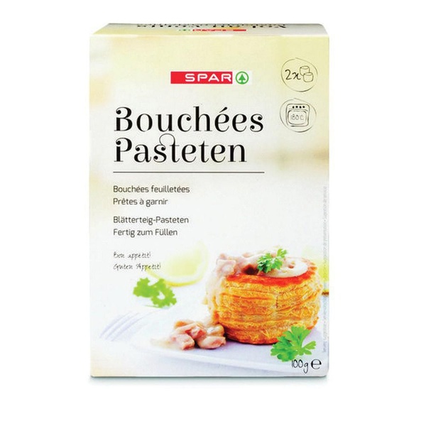 SPAR pasteitjes 4 st. 100 GR