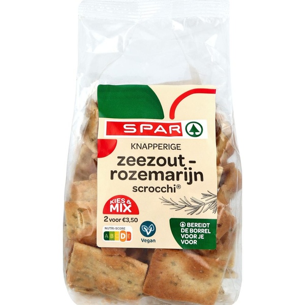 SPAR scrocchi zeezout rozemarijn 150 GR