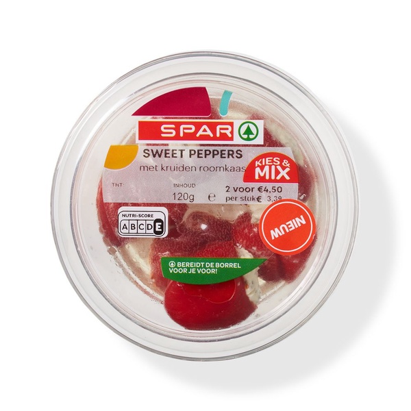 SPAR sweet peppers kruidenroomkaas 120 GR