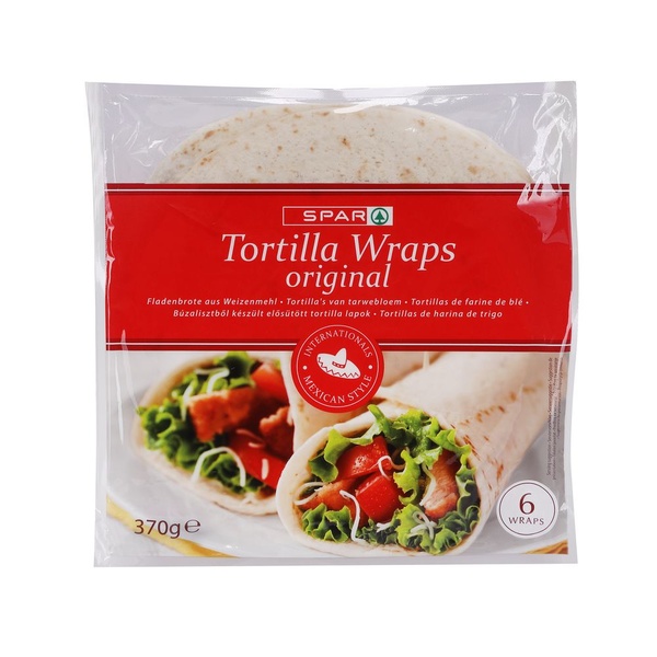 SPAR flour tortilla wraps 370 GR