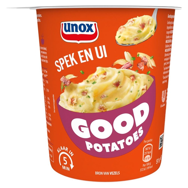 UNOX good potatoes  spek/ui 51 GR