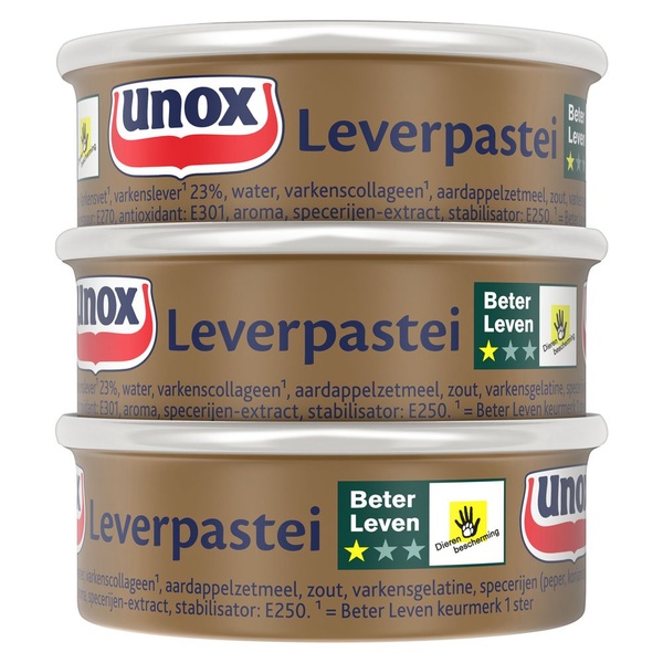 UNOX leverpastei 168 GR