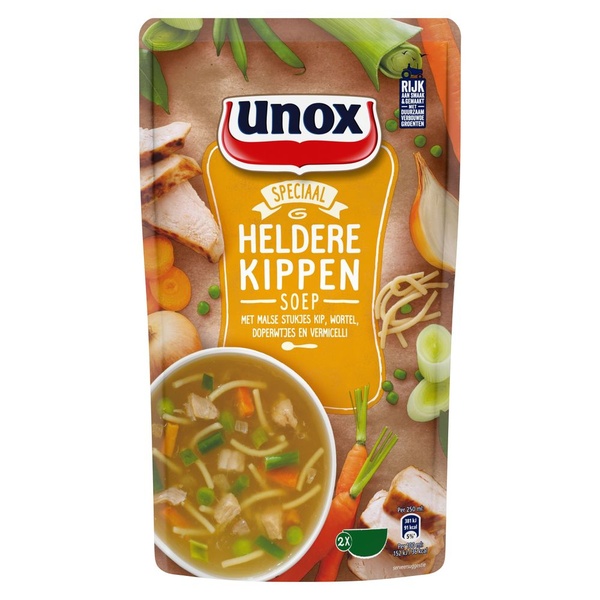 UNOX siz heldere kippensoep 570 ML