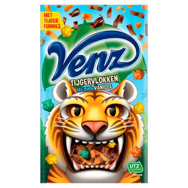 VENZ tijgervlok melk vanille 200 GR