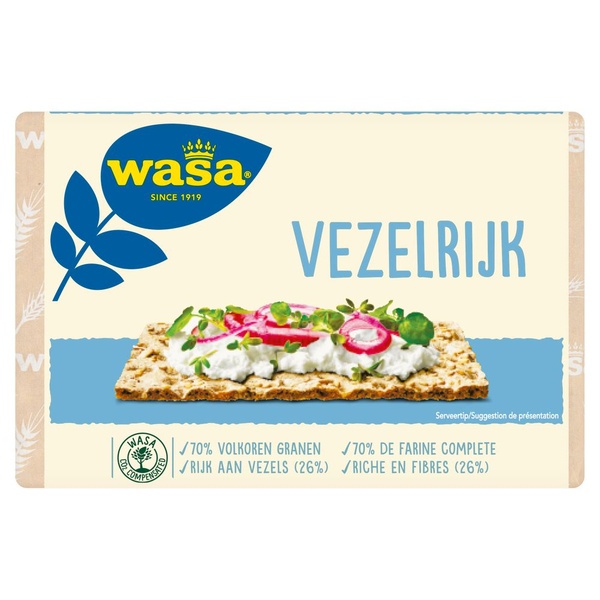 WASA knackebrod vezelrijk 30 ST