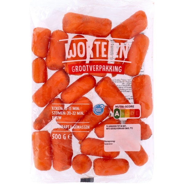 Worteltjes geschrapt 500 GR