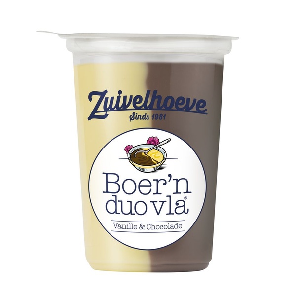 Z HOEV boer'n vla duo choco vanille 450 GR