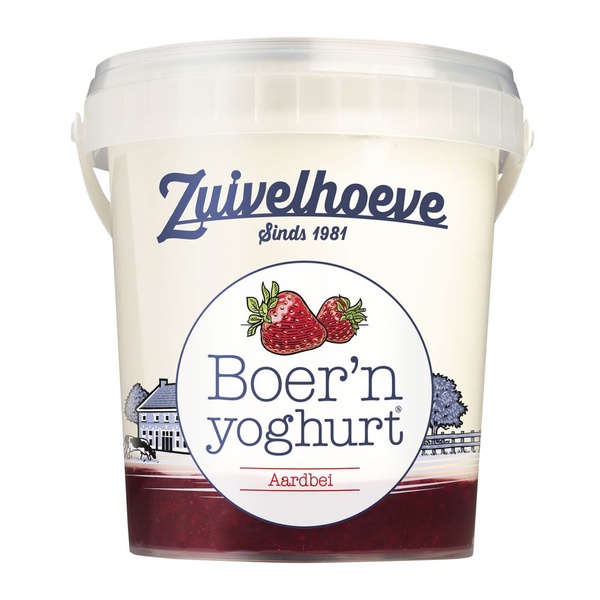 Z HOEV boer'n yoghurt aardbei 750 GR